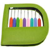 KnitPro - WAVES - Set of 9 Aluminum Crochet Hooks in "Soft-Feel' Ergonomic Handle