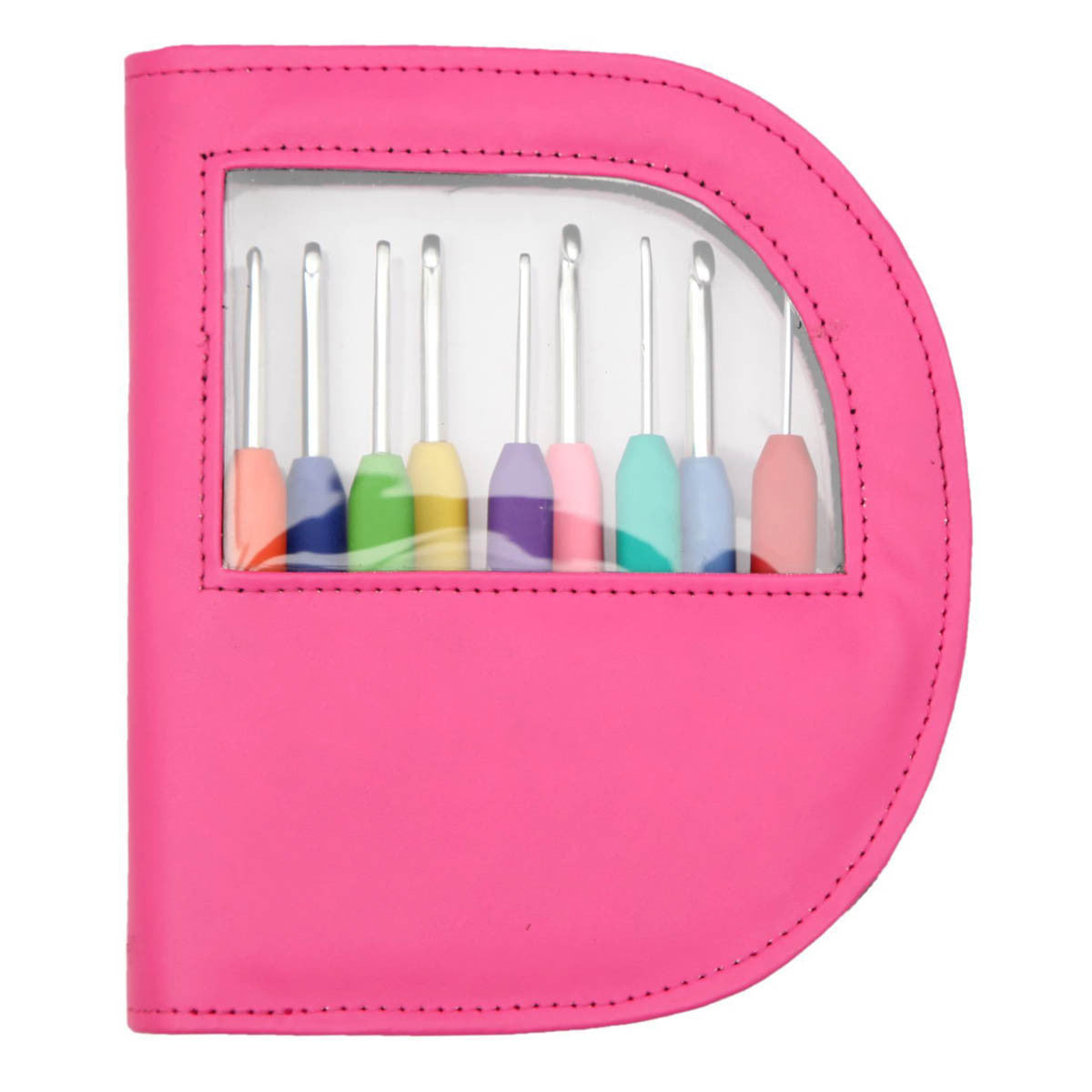 KnitPro - WAVES - Set of 9 Aluminum Crochet Hooks in "Soft-Feel' Ergonomic Handle