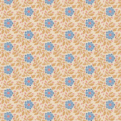 Tilda WINDY DAYS -  FAT QUARTER BUNDLE - 5 FQ's - CAMEL/CORAL