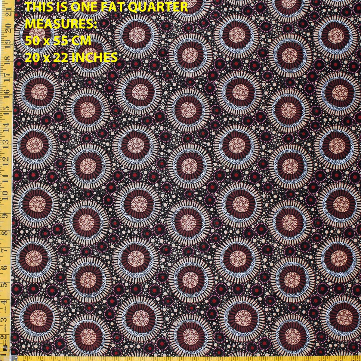 WILD FLORA APRICOT by Aboriginal Artist CHRISTINE DOOLAN