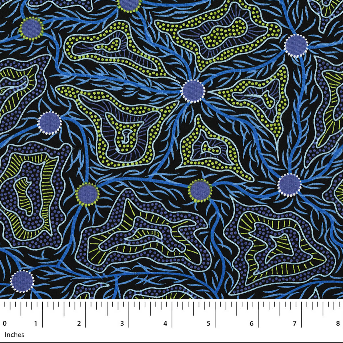 WOMEN'S BODY PAINTING BLUE by Australian Aboriginal Artist Cindy Wallace