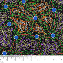 WOMEN'S BODY PAINTING ORANGE by Australian Aboriginal Artist Cindy Wallace