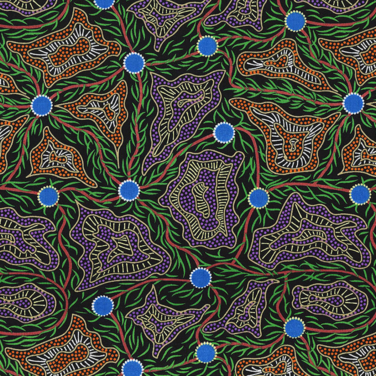 WOMEN'S BODY PAINTING ORANGE by Australian Aboriginal Artist Cindy Wallace