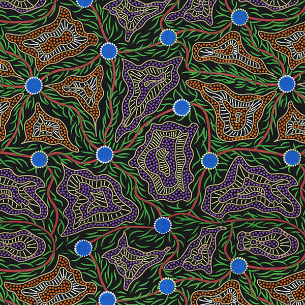 WOMEN'S BODY PAINTING ORANGE by Australian Aboriginal Artist Cindy Wallace