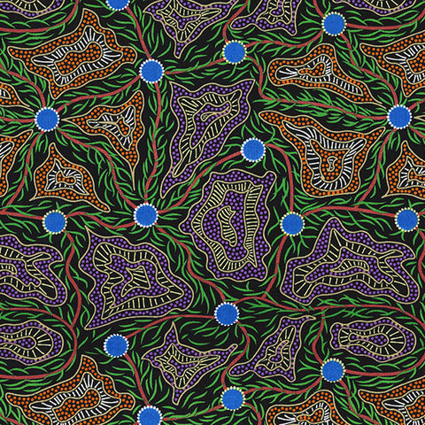 WOMEN'S BODY PAINTING ORANGE by Australian Aboriginal Artist Cindy Wallace