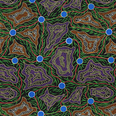 WOMEN'S BODY PAINTING ORANGE by Australian Aboriginal Artist Cindy Wallace