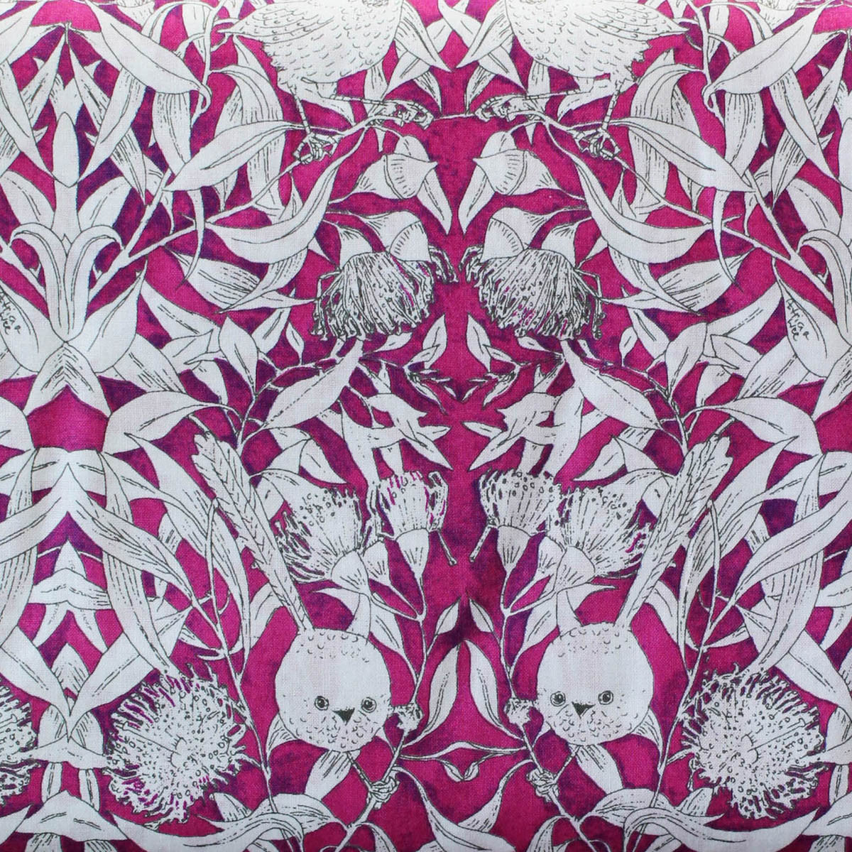 WRENS  & EUCALYPTUS PINK by Australian Artist PATRICIA WEEKS