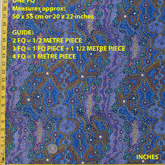 YALKE BLUE by Australian Aboriginal Artist June Smith