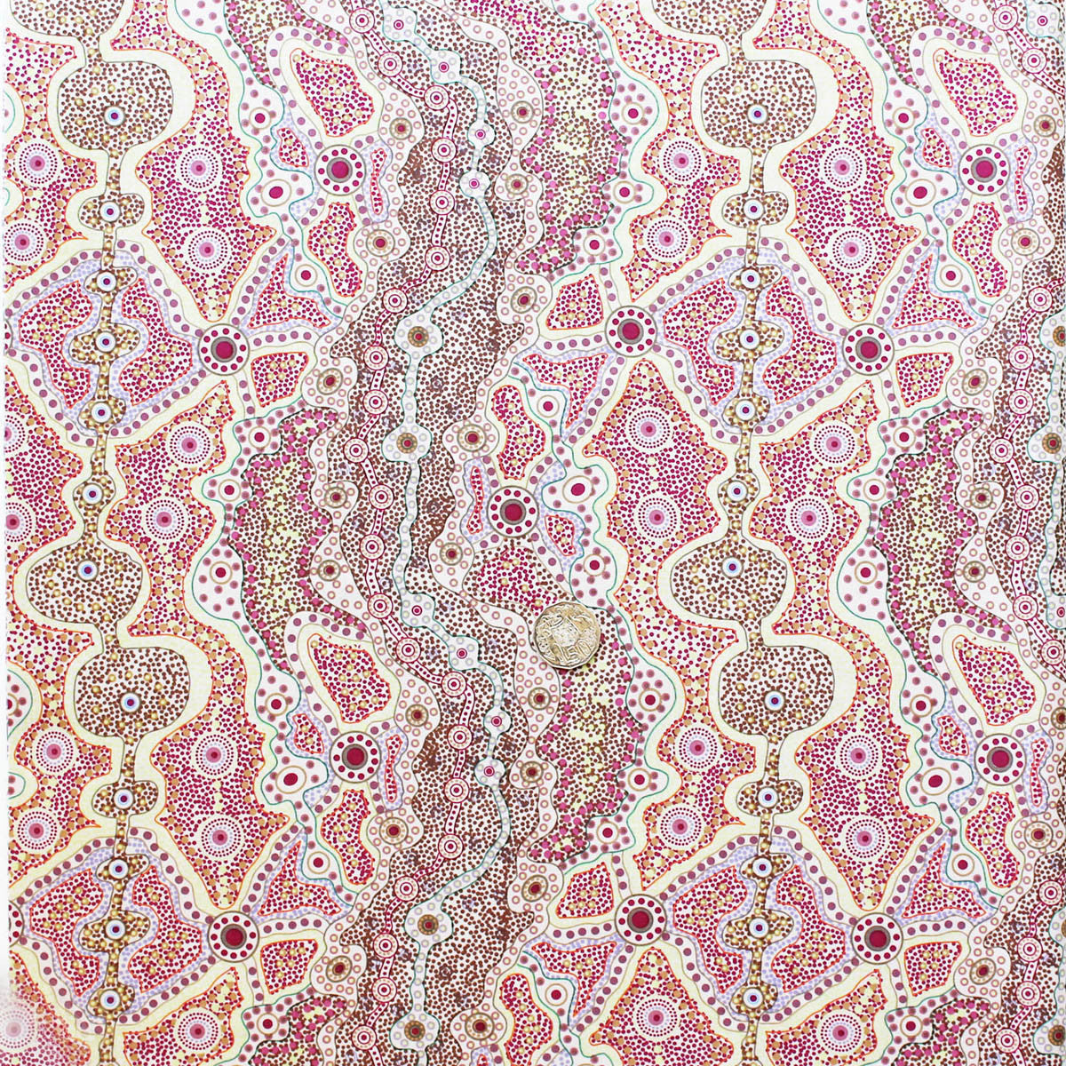 YALKE RED by Australian Aboriginal Artist June Smith