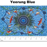 YEERUNG BLUE by Australian Aboriginal Artist Nambooka
