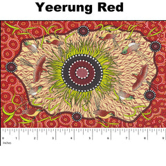YEERUNG RED by Australian Aboriginal Artist Nambooka