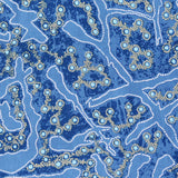 YELLOW BUSH PLUM BLUE by Aboriginal Artist J. NUNGARRAYI