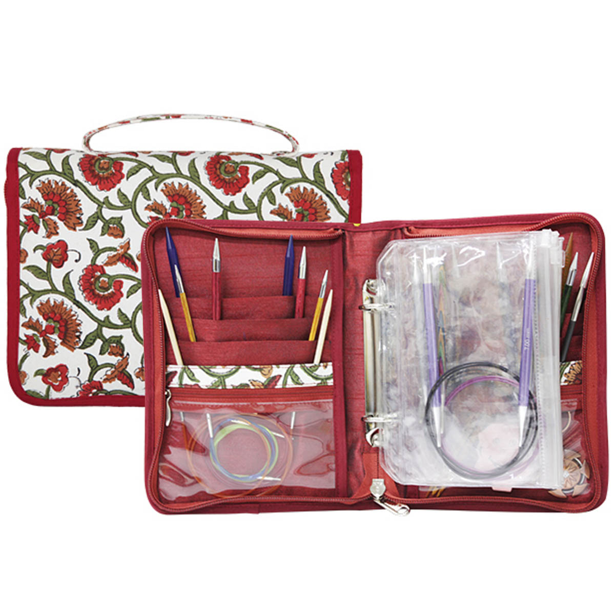 KnitPro Fixed Circular Needle Case - Hand Block Printed (Case Only)