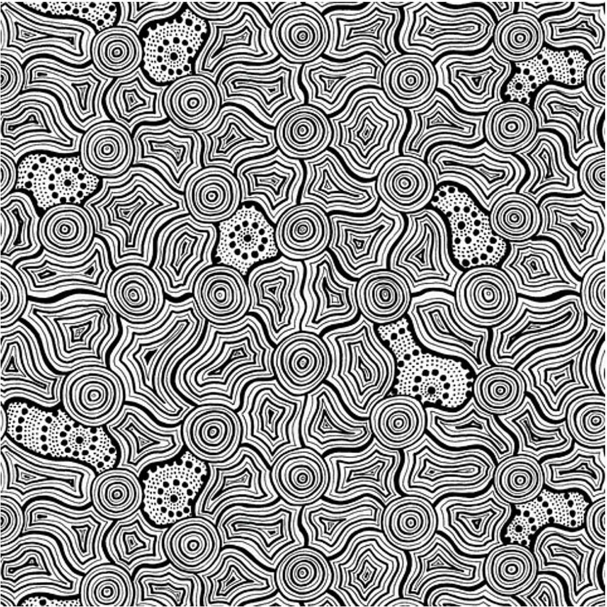 DV/ SALTWATER DREAMTIME #5572 by Aboriginal Artist Zachary Bennett-Brook