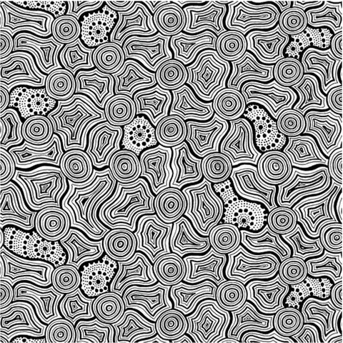 DV/ SALTWATER DREAMTIME #5572 by Aboriginal Artist Zachary Bennett-Brook