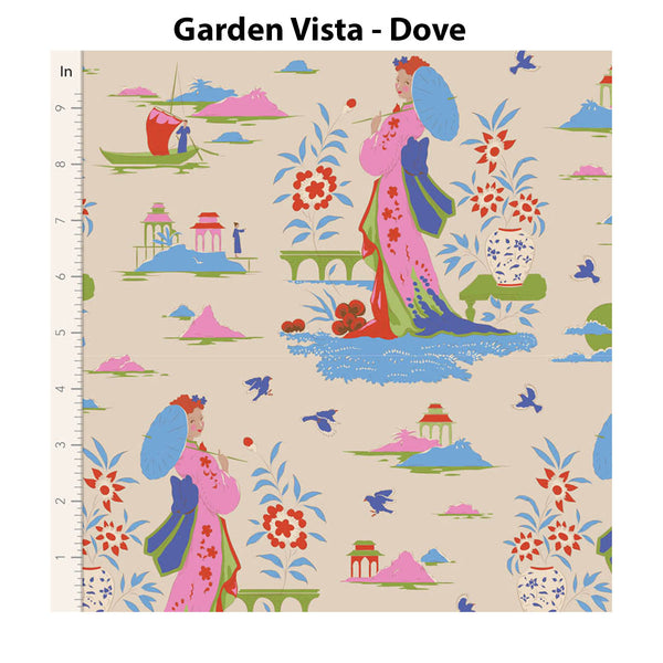 Tilda - BLOOMSVILLE COLLECTION - Garden Vista - Dove