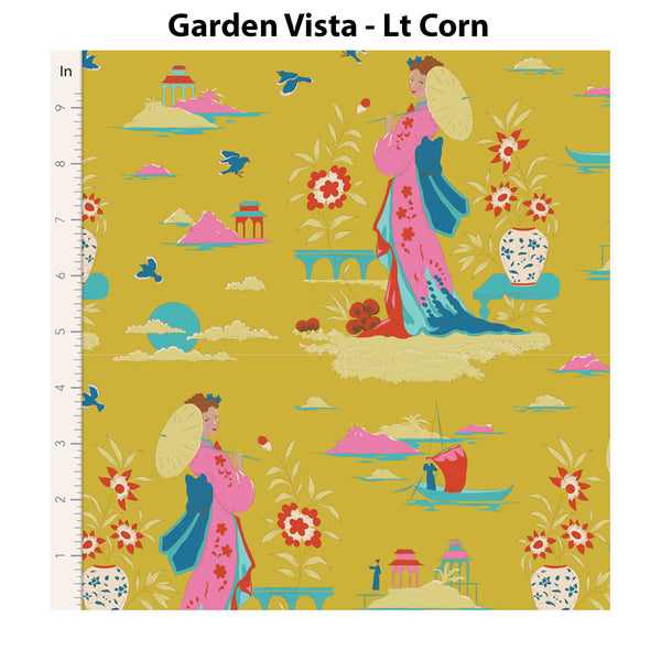 Tilda - BLOOMSVILLE COLLECTION - Garden Vista - Light Corn