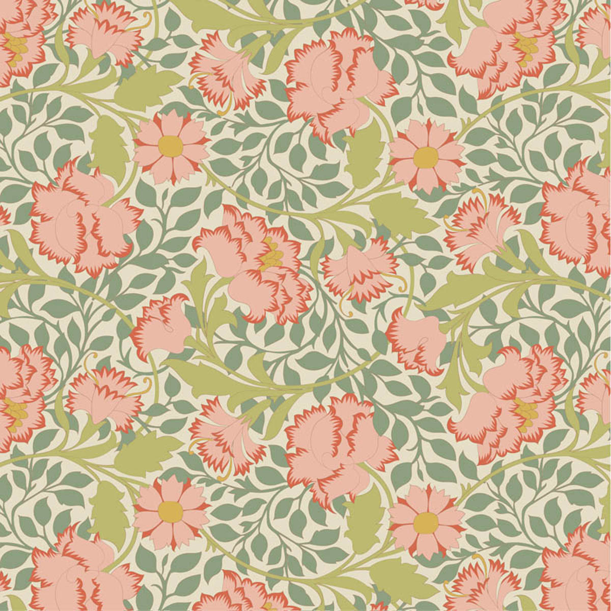 Tilda - SONGBIRD - FLORA - Sage #100648