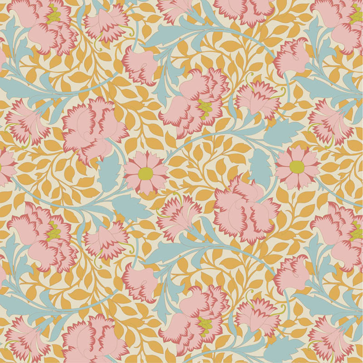 Tilda - SONGBIRD  - FLORA Mustard #100658