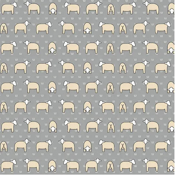 D/RT RED TRACTOR COLLECTION - Sheep Grey (small pattern) DV54759