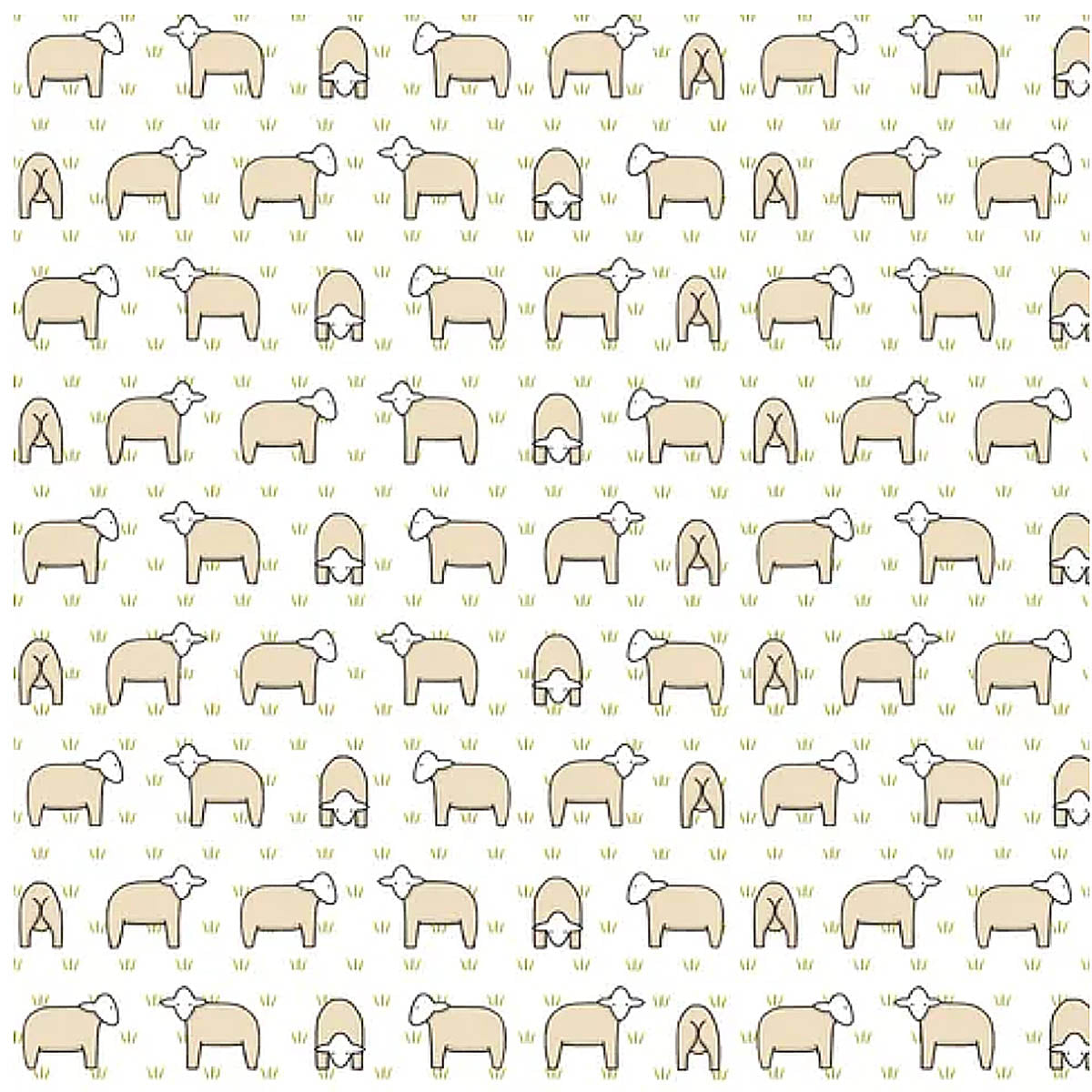 D/RT RED TRACTOR COLLECTION - Sheep White (small pattern) DV54760