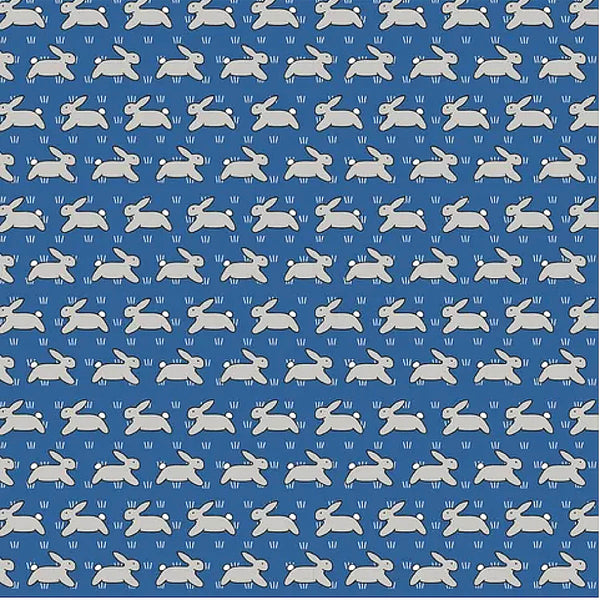 D/RT RED TRACTOR COLLECTION - Rabbits Blue (small pattern) DV54767