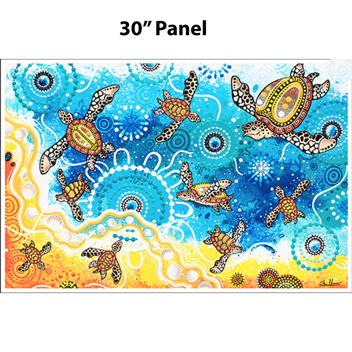GROW BIG - Panel (30" x 44") by Aboriginal Artists Chern'ee Sutton, Brooke Sutton & Jesse Sutton