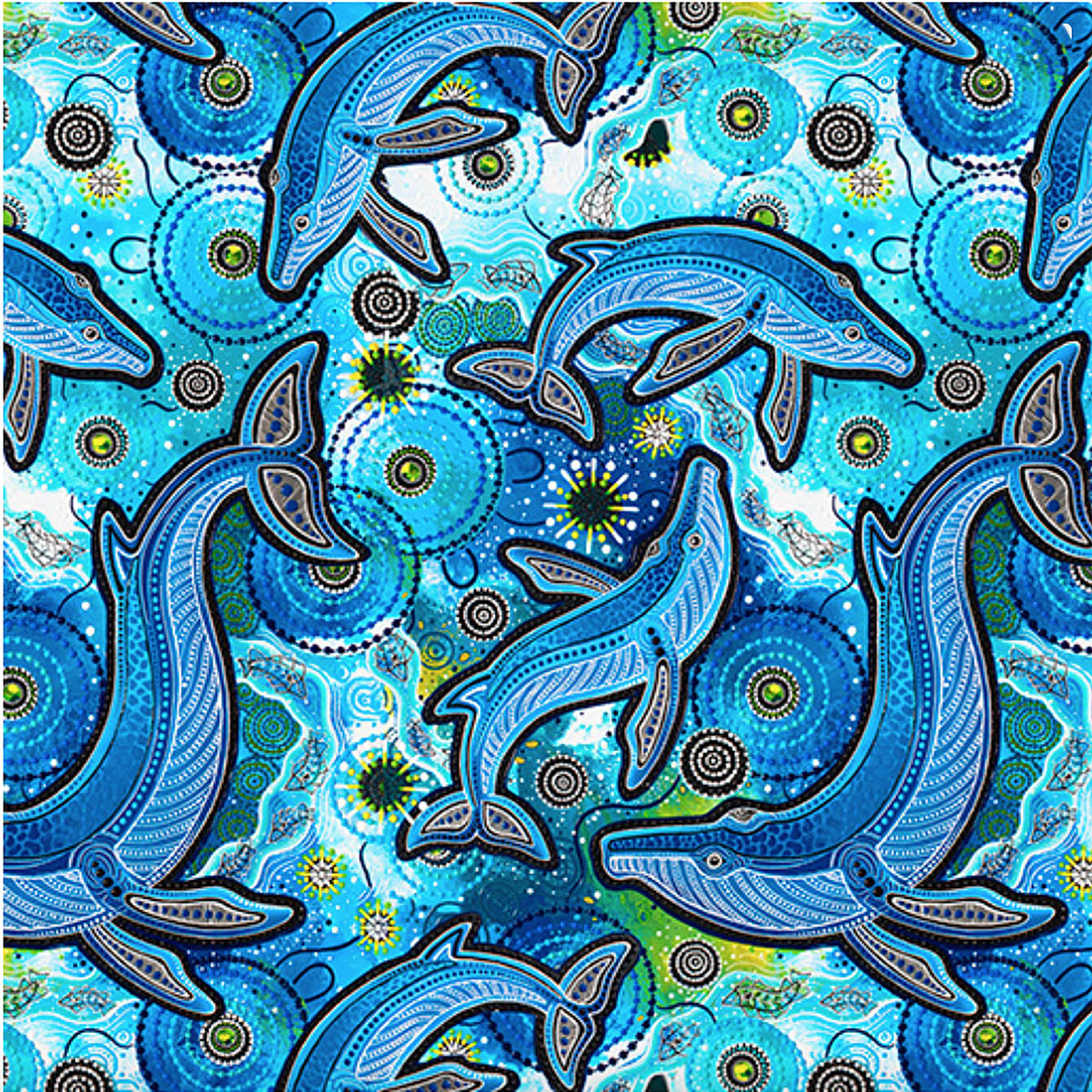 Whales Yuan Thirrin - by Aboriginal artists Chern'ee, Brooke and Jessee Sutton