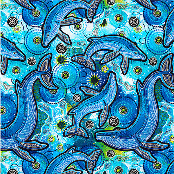 Whales Yuan Thirrin - by Aboriginal artists Chern'ee, Brooke and Jessee Sutton