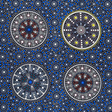 WILDFLOWERS AFTER RAIN BLUE by Aboriginal Artist LETISHA DOOLAN