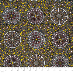 WILDFLOWERS AFTER RAIN YELLOW by Aboriginal Artist LETISHA DOOLAN