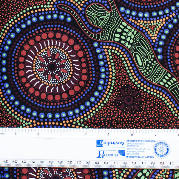 WINTER SPIRITS BROWN by Aboriginal Artist Faye Oliver