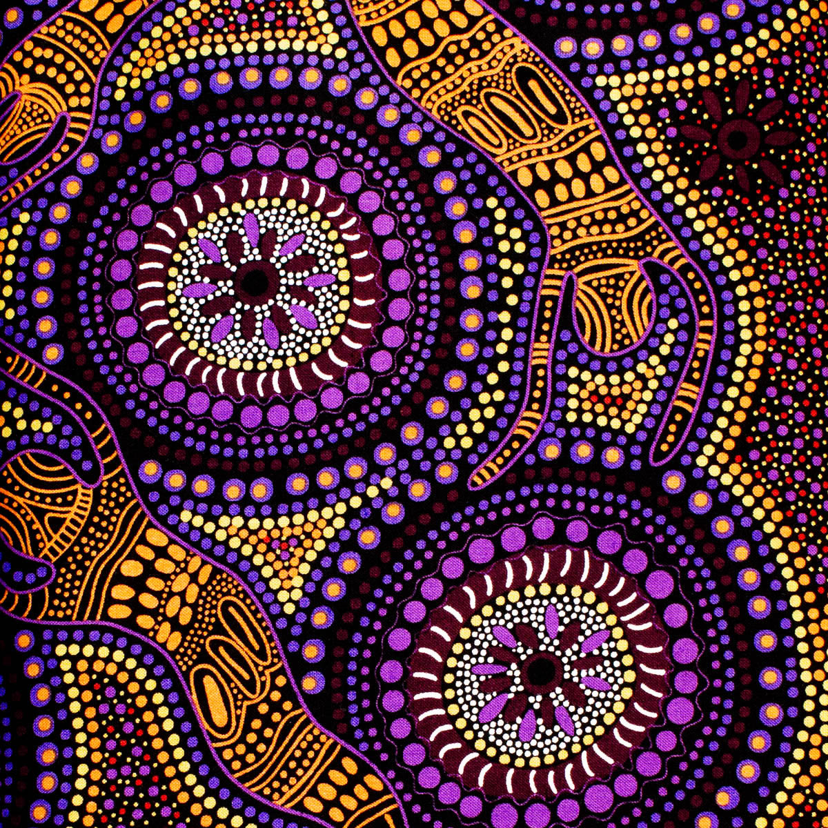 WINTER SPIRITS PURPLE by Aboriginal Artist Faye Oliver