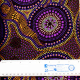 WINTER SPIRITS PURPLE by Aboriginal Artist Faye Oliver