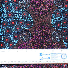 WOMEN COLLECTING WATER PURPLE by Aboriginal Artist CHRISTINE DOOLAN