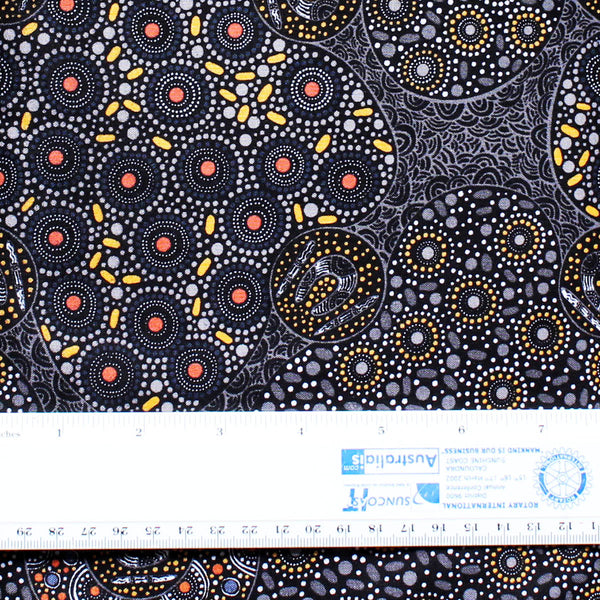 WOMEN COLLECTING WATER YELLOW by Aboriginal Artist CHRISTINE DOOLAN