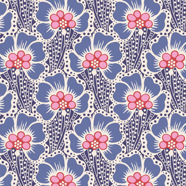 Tilda COTTON BEACH - 100335 Ocean Flower Blue