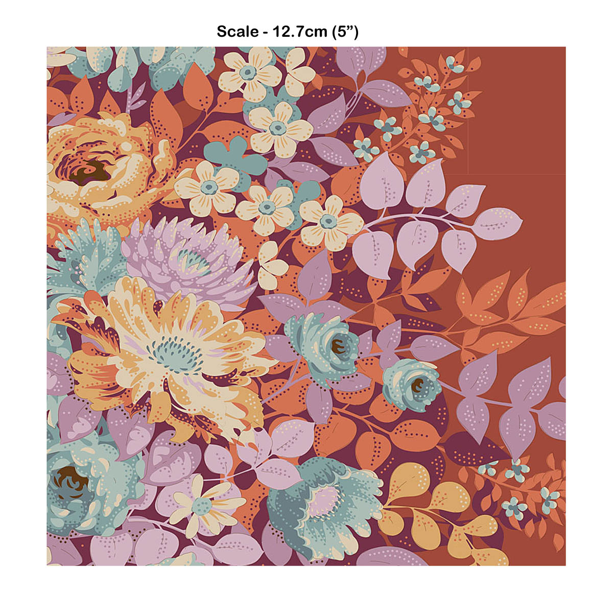 Tilda CHIC ESCAPE - Whimsy Flower Rust - #100458