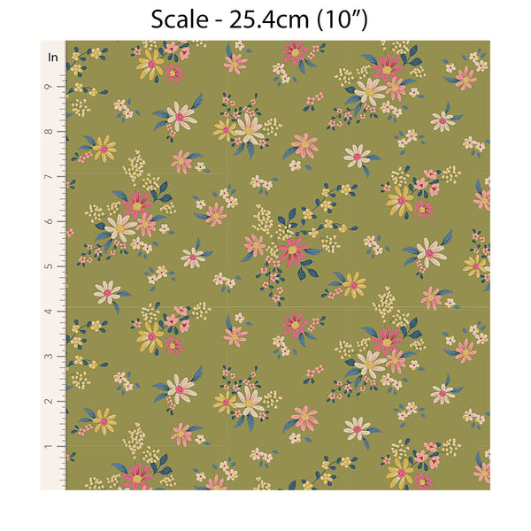 Tilda Chic Escape DAISYFIELD - Green #110049