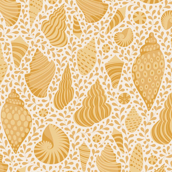 Tilda Cotton Beach BEACH SHELLS  - 110027 Honey