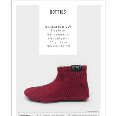 Botties SLIPPER SOLE & INSOLE SET including Choice of Patterns to Knit, Crochet or Sew)