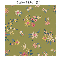 Tilda Chic Escape DAISYFIELD - Green #110049