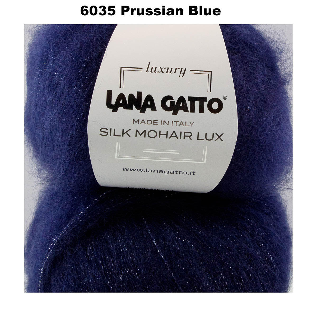 LANA GATTO - SILK MOHAIR LUX (Sparkly Lurex) -  78% SuperKid Mohair, 14% Silk, 4% Nylon, 4% Polyester - 2ply/Fingering - Ball 25g 212m/231yds  CHOOSE COLOUR