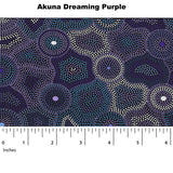 AKUNA DREAMING PURPLE by Australian Aboriginal Artist Agnes Rubuntja