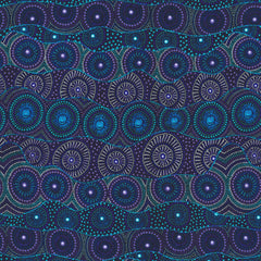 ALPARA SEED BLUE by Aboriginal Artist Rosie Bird