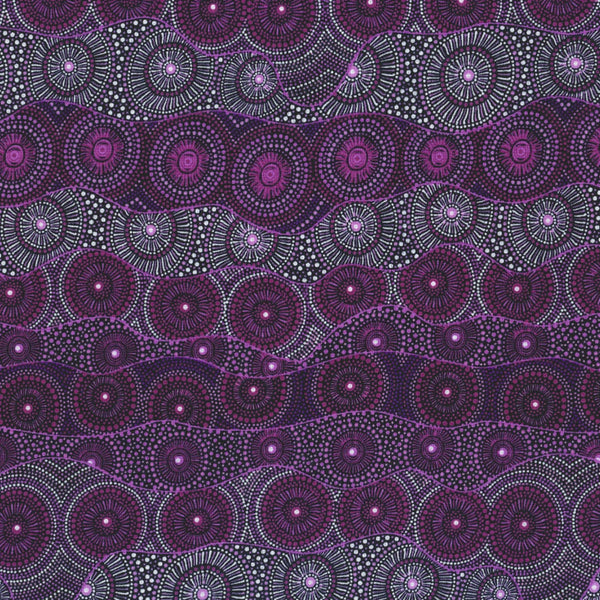 ALPARA SEED PURPLE by Aboriginal Artist Rosie Bird