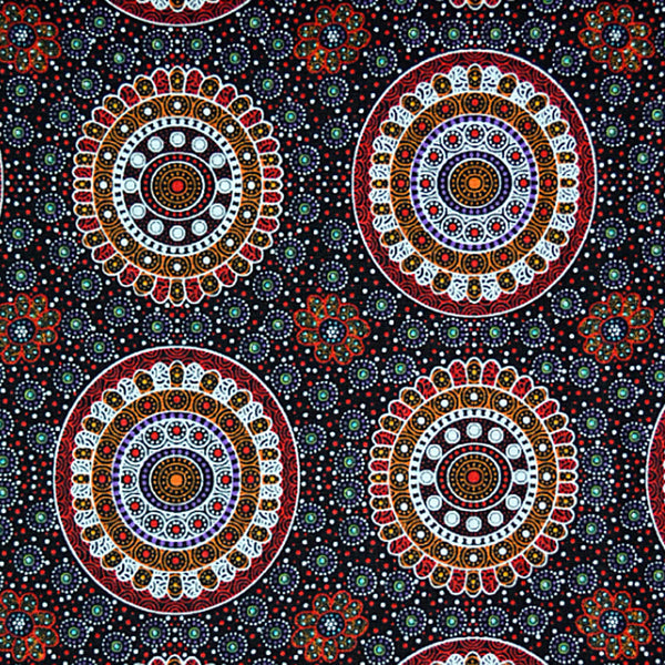 ALURA SEED DREAMING RED by Aboriginal Artist Karen Bird