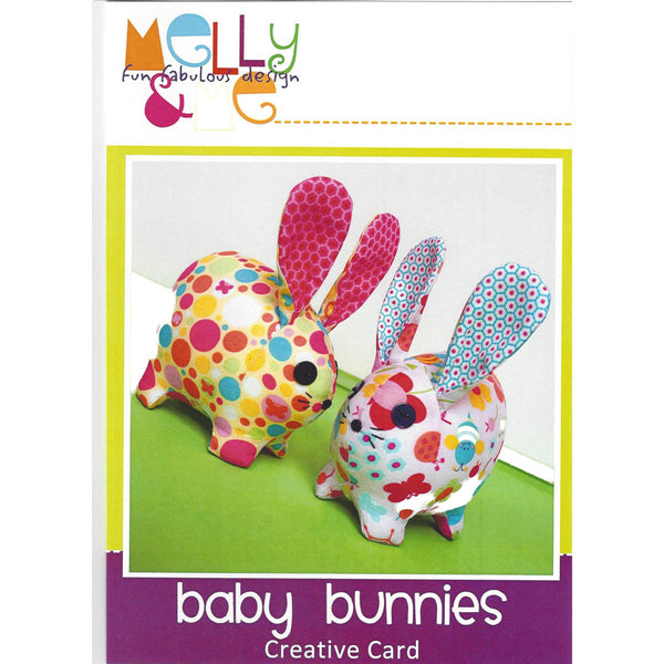 BABY BUNNIES - Creative Pattern Card - by Australian Designer Melanie McNeice for Melly & Me