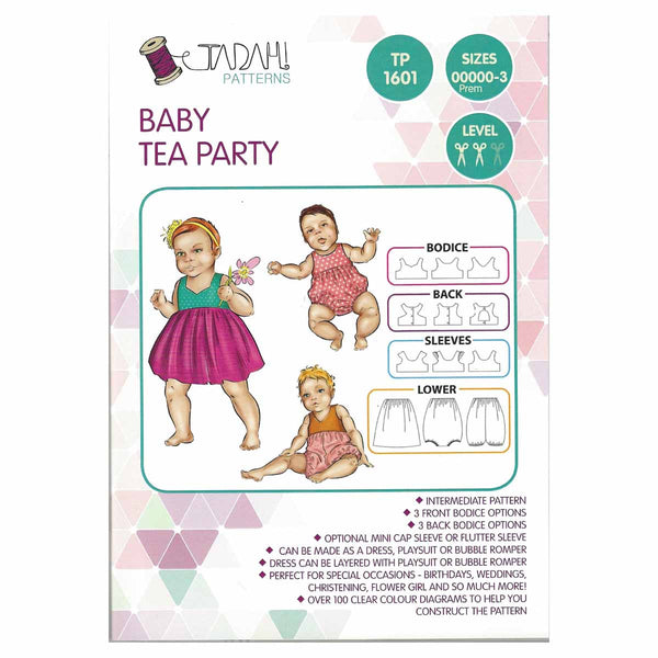 TADAH - BABY TEA PARTY - Dress, Playsuit, Skirt, Bubble Romper -Size 00000(Prem) - 3 Years