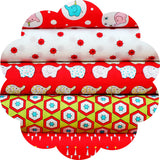 EB/BC BACKYARD CIRCUS RED - 20 Charm Squares 5" x 5"